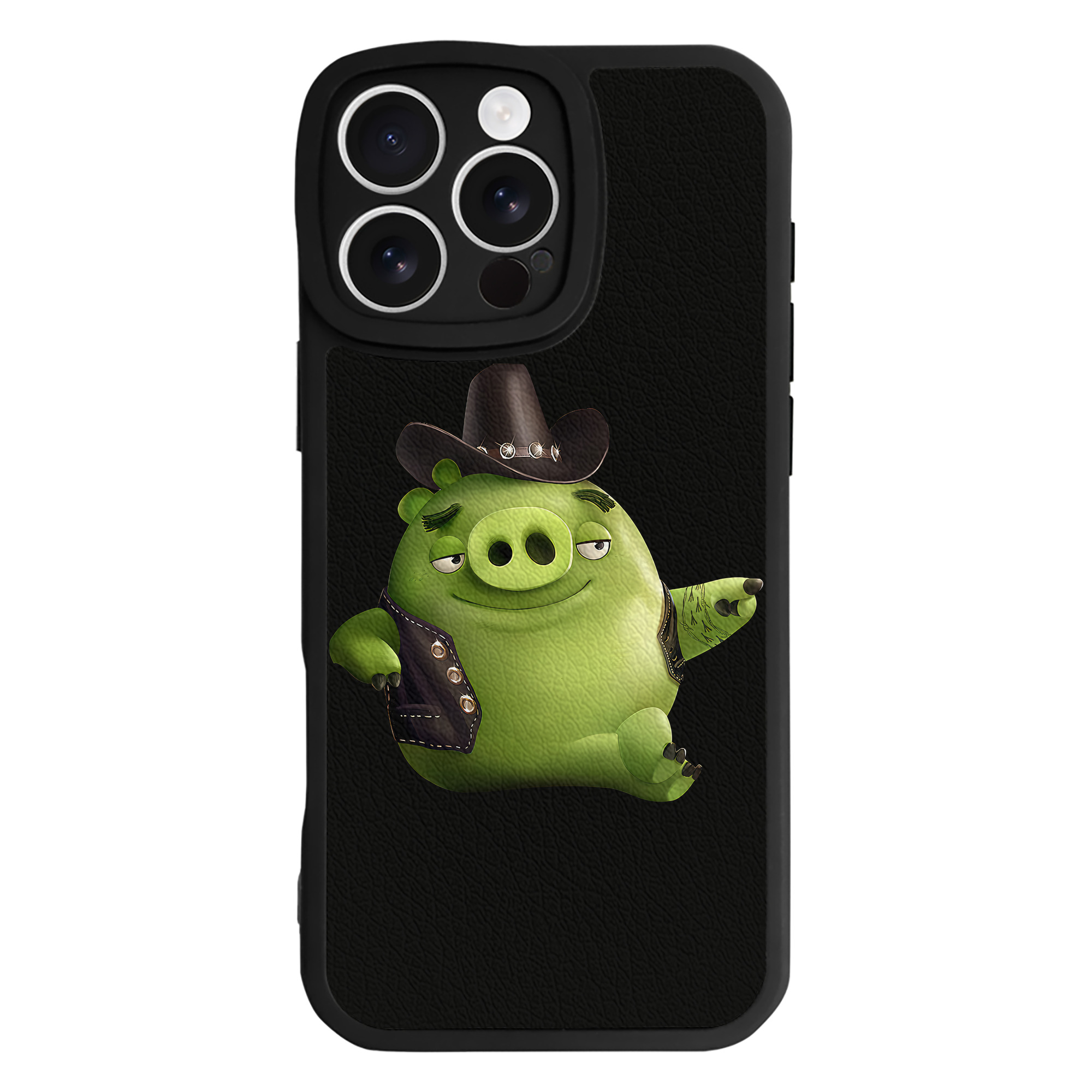 （画像用） Angry Birds アングリーバード 【iPhone 16シリーズ対応】シリコンスマホケース（レザー調） 材質：シリコン